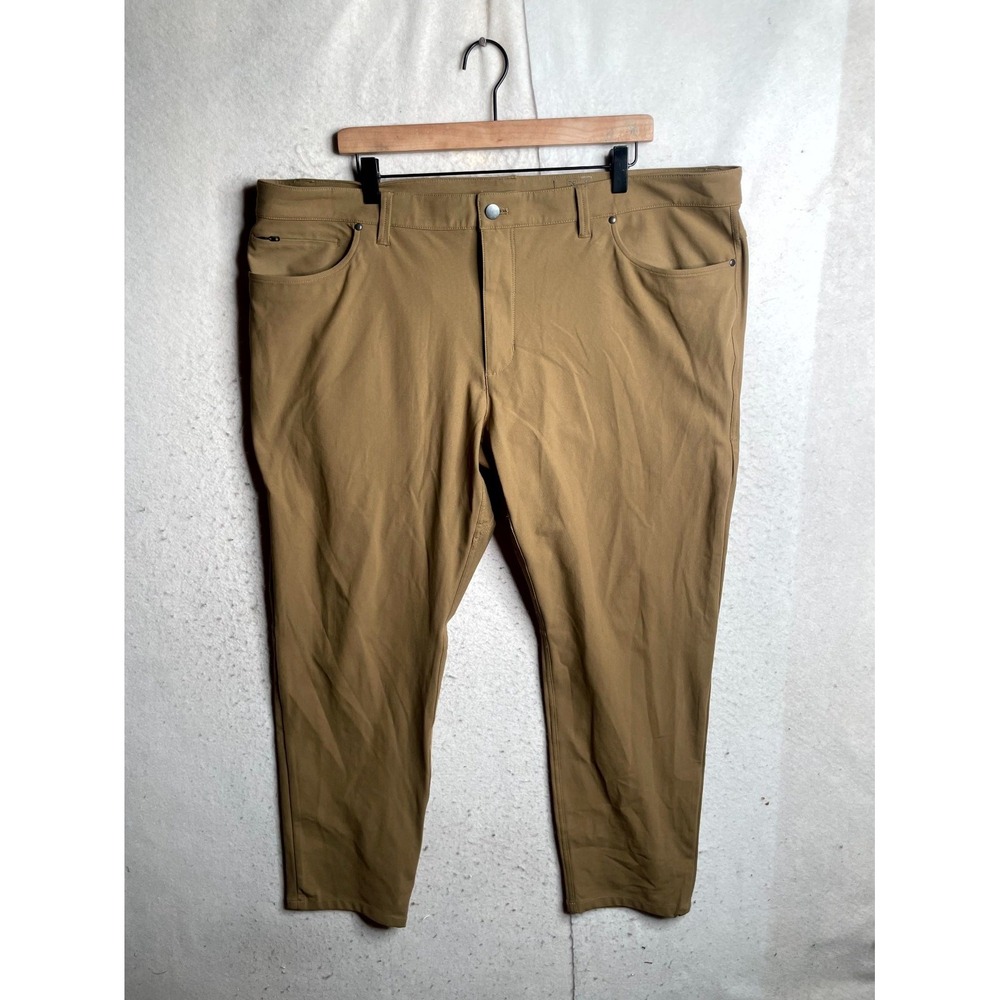 7Diamonds Infinity Pants Mens 42x30 Brown Slim Fit Mid Rise Casual Tapered Leg